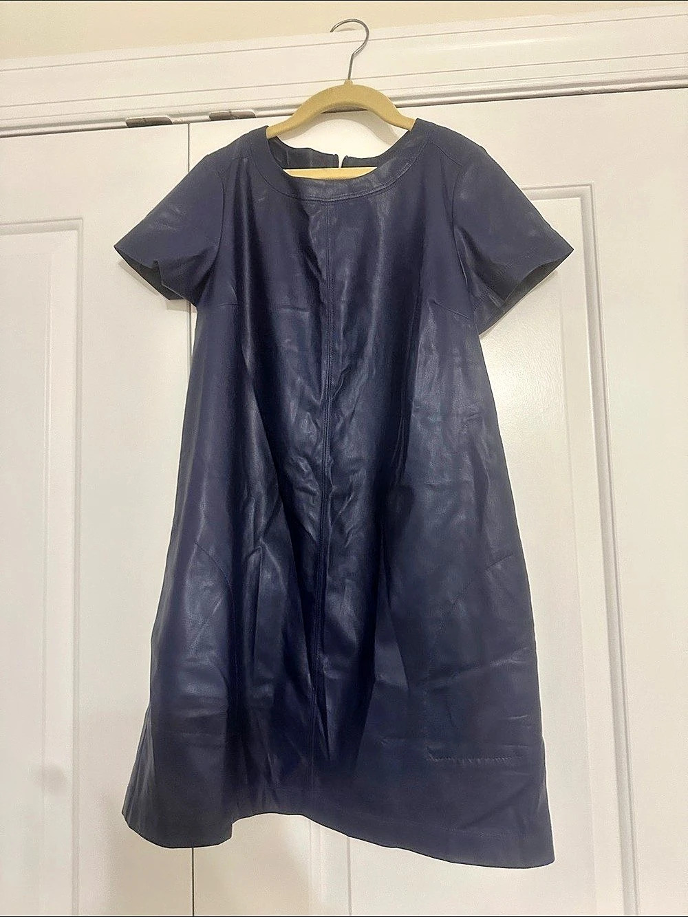 Crewcuts Faux Leather Mini Dress Size 14 Like New
